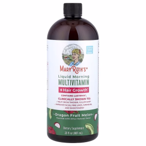 MaryRuth's, Liquid Morning Multivitamin + Hair Growth, Dragon Fruit Melon, 30 fl oz (887 ml)