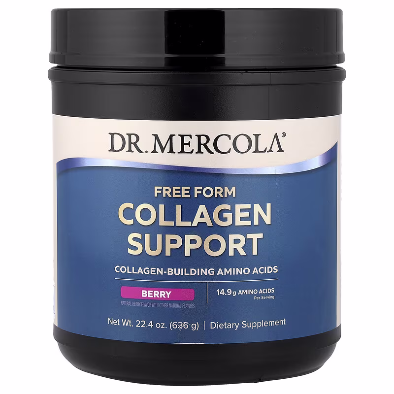 Dr. Mercola, Free Form Collagen Support, Berry, 22.4 oz (636 g)
