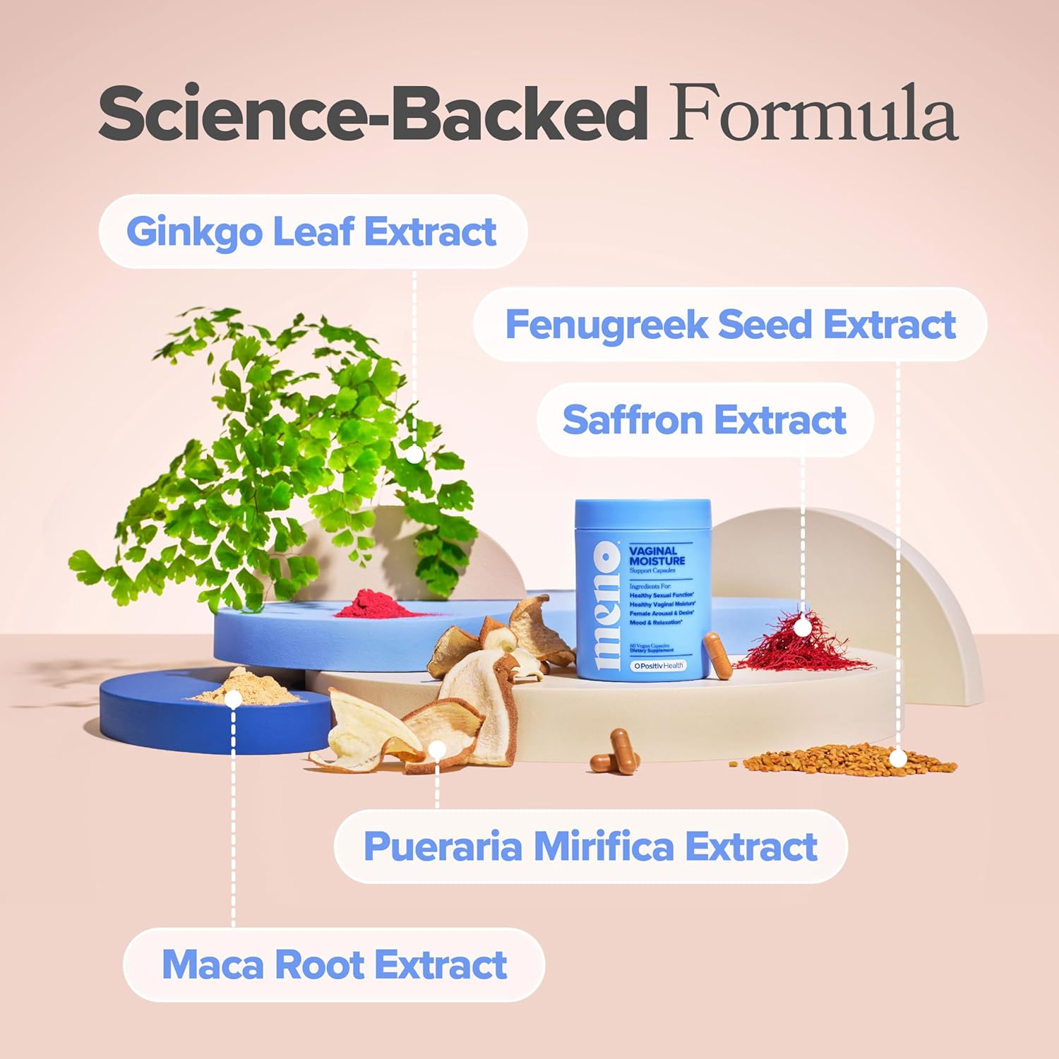 MENO Vaginal Moisture Support Capsules – OBGYN-Formulated to Support Healthy Vaginal Moisture, Mood & Relaxation – Hormone-FMENO Vaginal Moisture Support Capsules – OBGYN-Formulated to Support Healthy Vaginal Moisture, Mood & Relaxation – Hormone-Free Supplements with Maca Root & Fenugreek Seed Extract – 30 Servingsree Supplements with Maca Root & Fenugreek Seed Extract – 30 Servings - Image 6