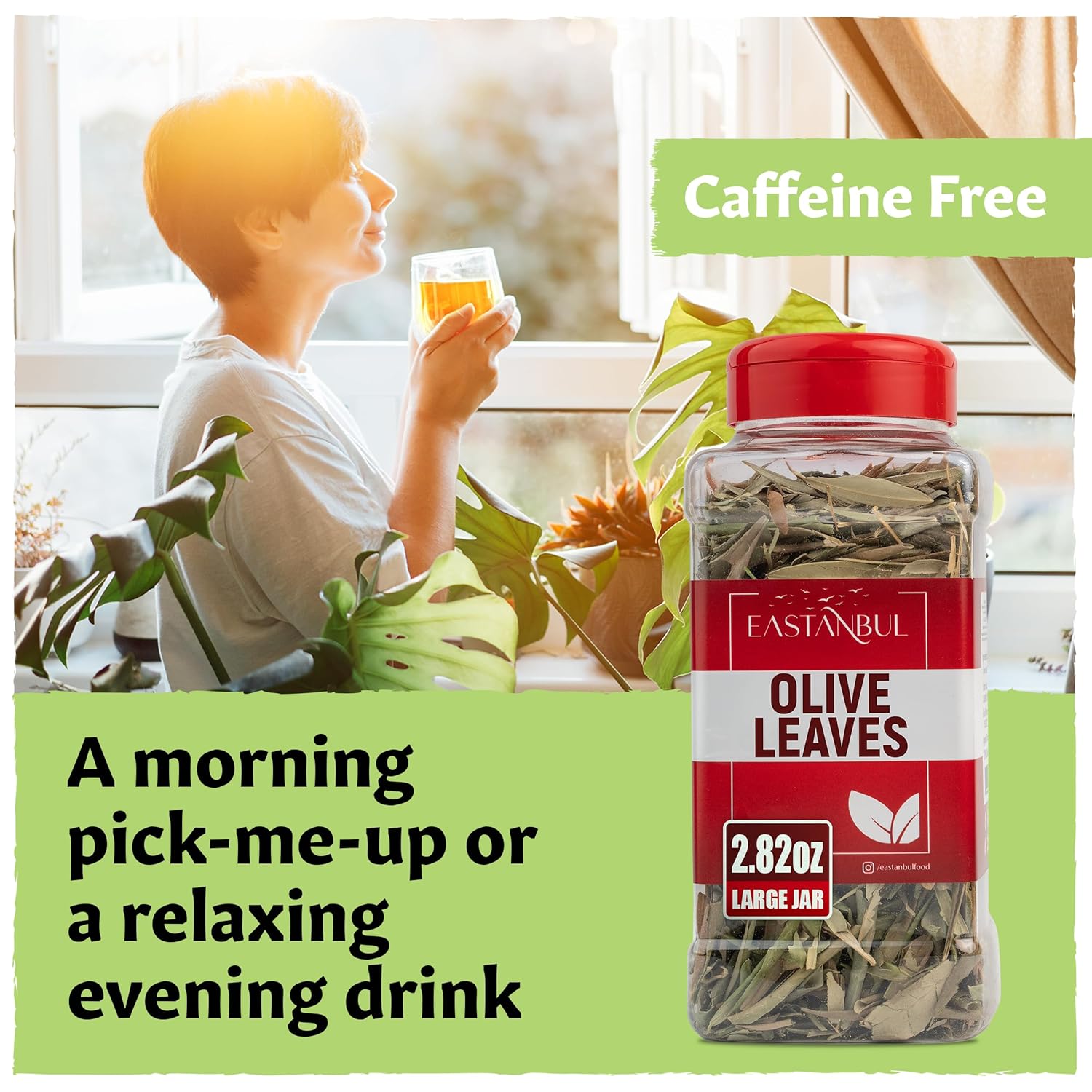 Eastanbul Olive Leaf, 2.82oz, Olive Leaf Loose Tea AKA Te De Hojas De Olivo, from Turkish Mediterranean Trees, Caffeine-Free, Natural, Vegan, Gluten Free, Non GMO - Image 6