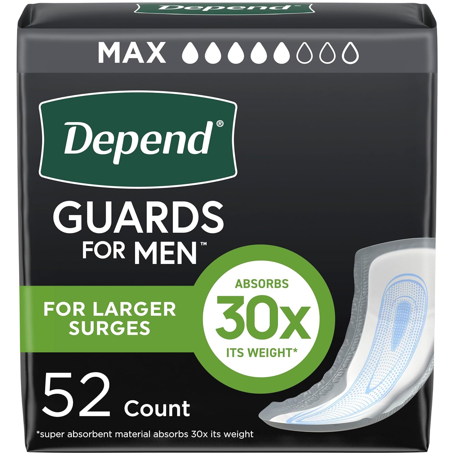 Depend Incontinence Guards for Men, Maximum Absorbency, (Packaging May Vary) - Image 7