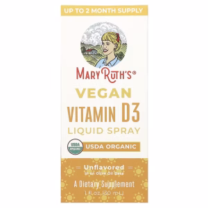 MaryRuth's, Vegan Vitamin D3 Liquid Spray, Unflavored, 1 fl oz (30 ml)