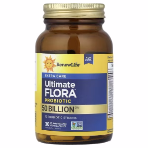 Renew Life, Ultimate Flora™ Probiotic, 50 Billion CFU, 30 Delayed Release Vegan Capsules
