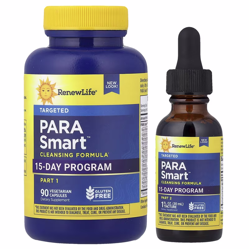 Renew Life, ParaSmartâ„¢ Cleansing Formula, 15-Day Program, 2-Part