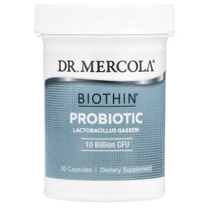 Dr. Mercola, Biothin® Probiotic, Lactobacillus Gasseri, 250 mg (10 Billion CFU), 30 Capsules
