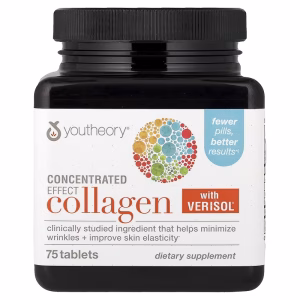 Youtheory, Concentrated Effect Collagen with Verisol®, 75 Tablets