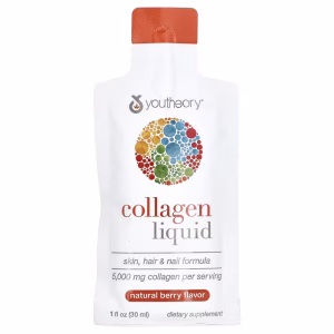 Youtheory, Liquid Collagen, Natural Berry, 5,000 mg, 12 Liquid Tubes, 1 fl oz (30 ml) Each